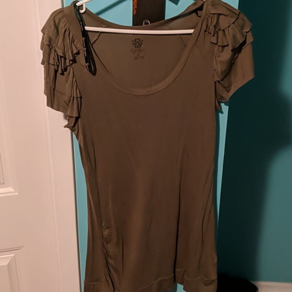 Olive green Jessica Simpson tunic shirt